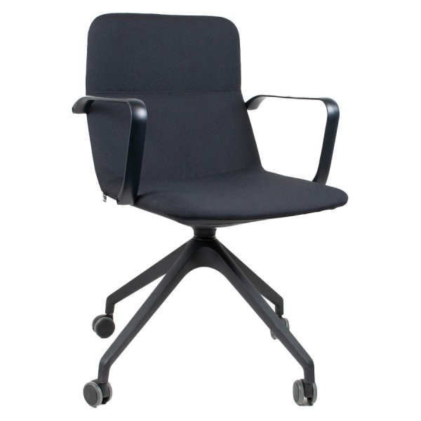 LD Seating FLEXI light Konferenzstuhl schwarz mit Rollen 