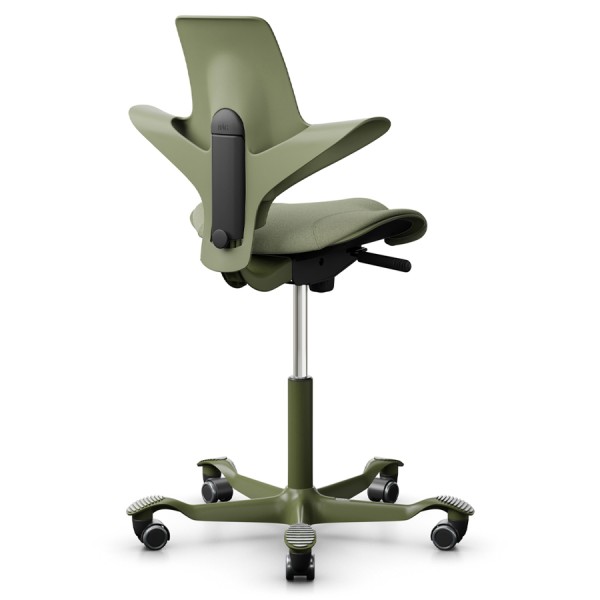 HAG CAPISCO PULS 8020 | Stehhilfe | Schale Moss | Sitzfläche Grün-Grau | Gestell Moss Grey