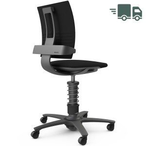 Aeris 3Dee Bürostuhl Wollmischung Select schwarz High-Feder - Gestell schwarz Aeris 3Dee Bürostuhl Wollmischung Select schwarz High-Feder - Gestell schwarz