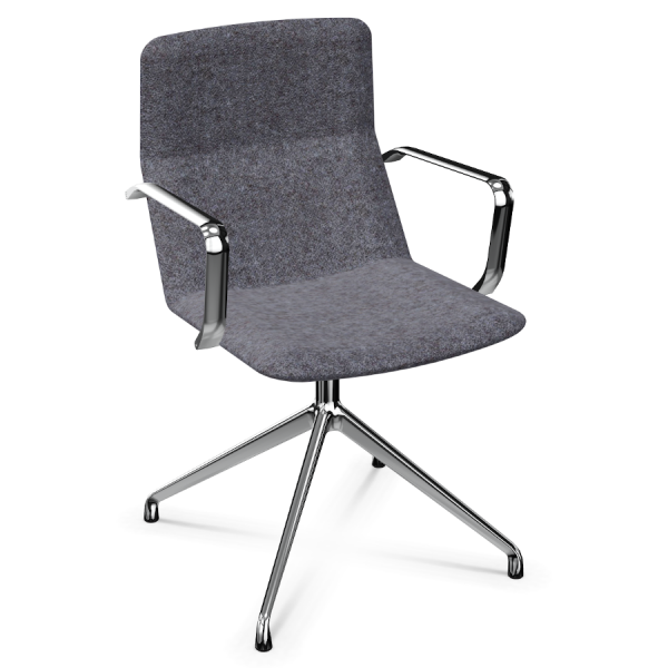LD Seating FLEXI Konferenzstuhl F20-N6 Gestell in chrom