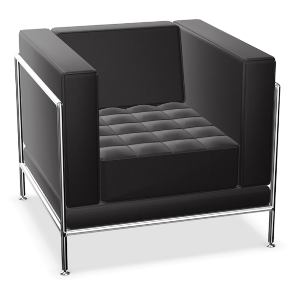 Bosse Modul Space Sessel in Leder Schwaarz