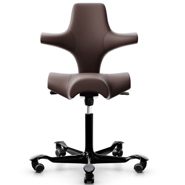 HAG Capisco 8106 Leder braun mit Gestell schwarz