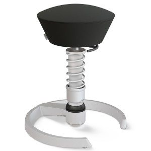 Aeris Swopper Kunstleder schwarz - Gleiter - Gestell hellgrau - High-Feder Aeris Swopper Kunstleder schwarz - Gleiter - Gestell hellgrau - High-Feder