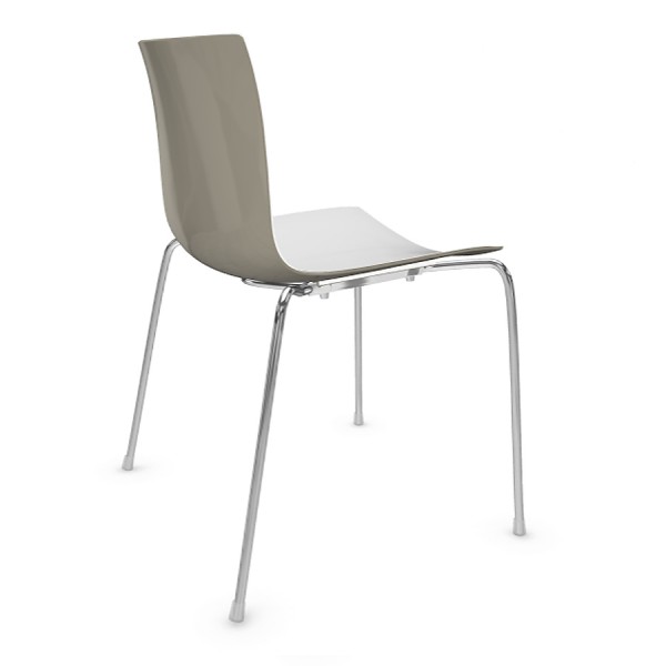 arper catifa 46 0251 bicolor rauchgrau-weiss