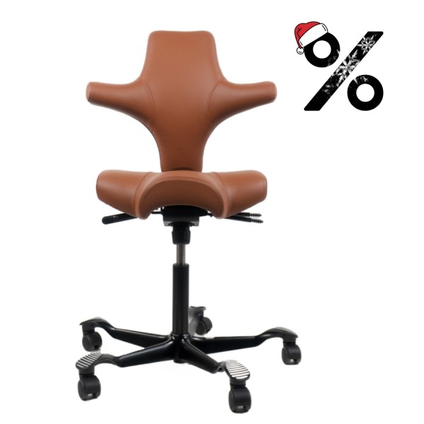 HAG CAPISCO 8106 | Leder Paloma Sonderfarbe coffee | Gestell schwarz günstig online kaufen