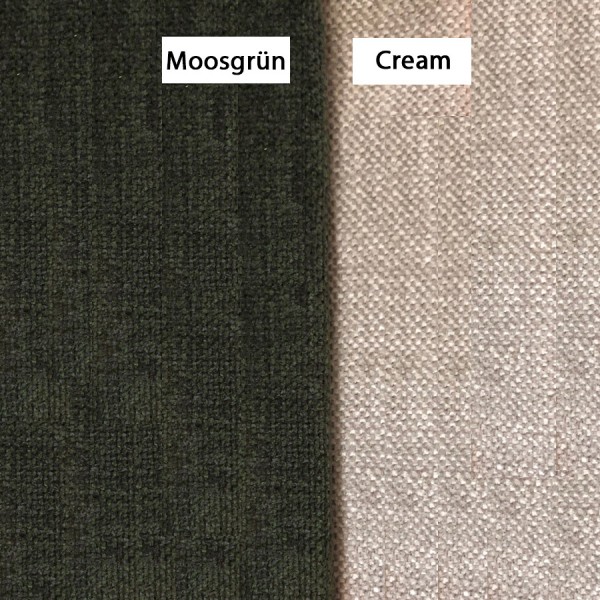 Farbauswahl Moosgrün und Cream