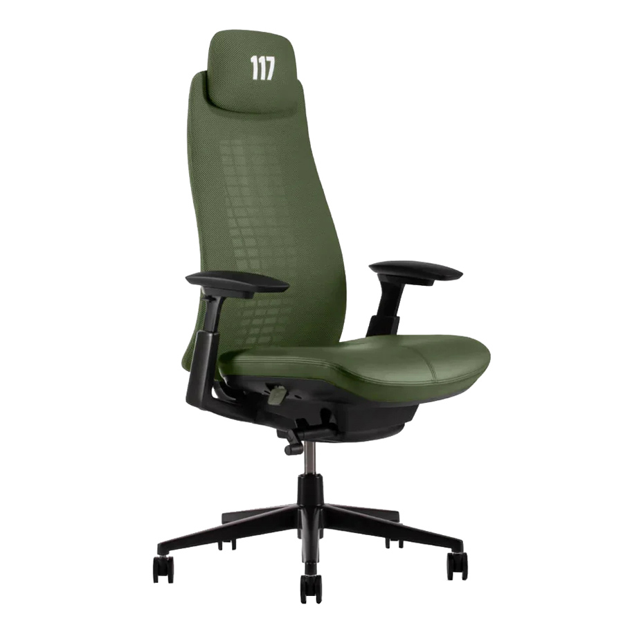 Haworth Fern X Halo Gaming Chair mit Leder-Sitzfläche - Komplettausstattung