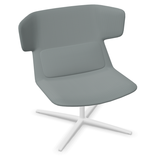 LD Seating Ohrendrehsessel FLEXI Gestell weiß pulverbeschichtet