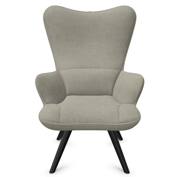 W. Schillig Cozy Sessel mit Holzgestell - Farbe cream