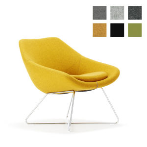 Allermuir Open A642 Sessel Stoff Blazer gelb Allermuir Open A642 Sessel Stoff Blazer gelb