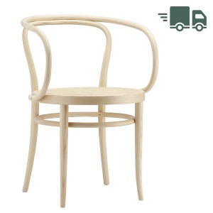 THONET 209 Bugholzarmlehnenstuhl Esche Pure Materials mit Rohrgeflecht-Sitz THONET 209 Bugholzarmlehnenstuhl Esche Pure Materials mit Rohrgeflecht-Sitz