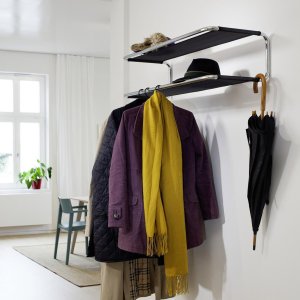 Vorschau: THONET Stahlrohr Garderobe - Hutablage u. Schuhablage - Beispielbild Vorschau: THONET Stahlrohr Garderobe - Hutablage u. Schuhablage - Beispielbild