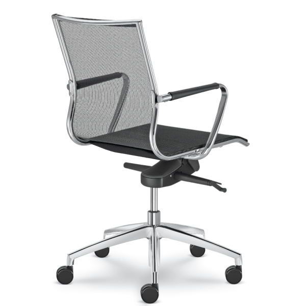 LD Seating PLUTO Chefsessel Bürostuhl mit niedriger Rückenlehne Netz schwarz oder weiß