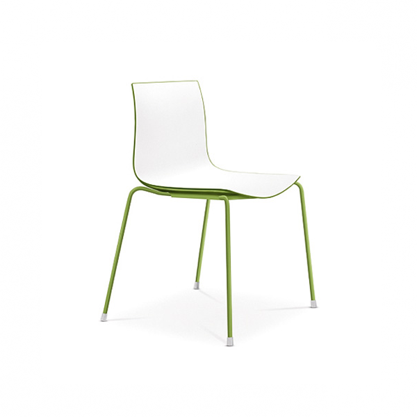 Arper Catifa 46 0251 grün bicolor mit grünen Beinen