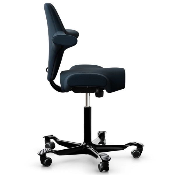HAG CAPISCO 8106 - Stoff Select 66144 - Gestell schwarz - Seitenansicht