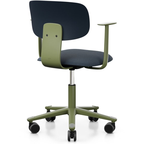 HAG Tion 2140 Bürostuhl Crowberry mit Armlehnen - Sitz Stoff Cura - Rückenschale Kunststoff