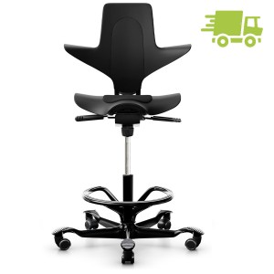 HAG Capisco 8010 Stehhilfe mit Fußring schwarz HAG Capisco 8010 Stehhilfe mit Fußring schwarz