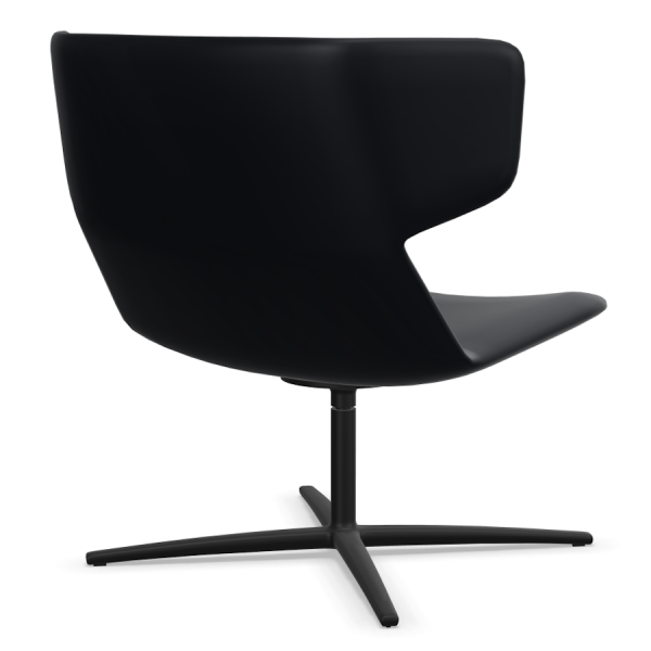 LD Seating Ohrendrehsessel FLEXI Gestell schwarz pulverbeschichtet von hinten