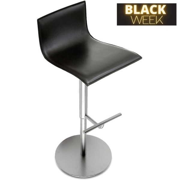 BLACK WEEK: lapalma THIN Barhocker Leder schwarz