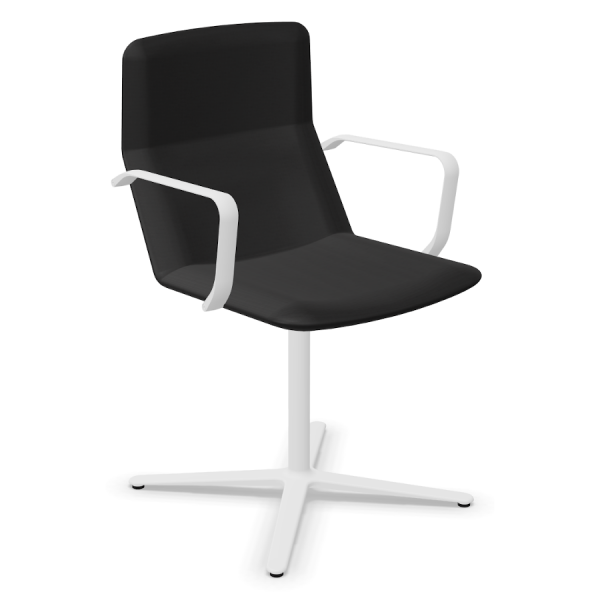 LD Seating FLEXI Konferenzstuhl F25-N0 Gestell in weiß