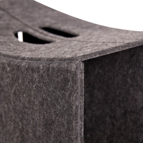 Klöber Kretho Hocker TAKEoSEAT Filzhocker dunkelgrau Detailbild