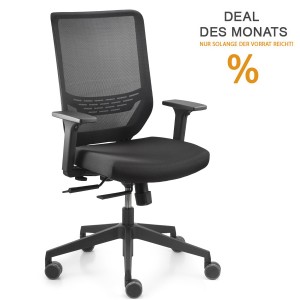 Trendoffice to-sync work Drehstuhl in Schwarz, Netzrücken, Komplettausstattung - schnell geliefert Trendoffice to-sync work Drehstuhl in Schwarz, Netzrücken, Komplettausstattung - schnell geliefert