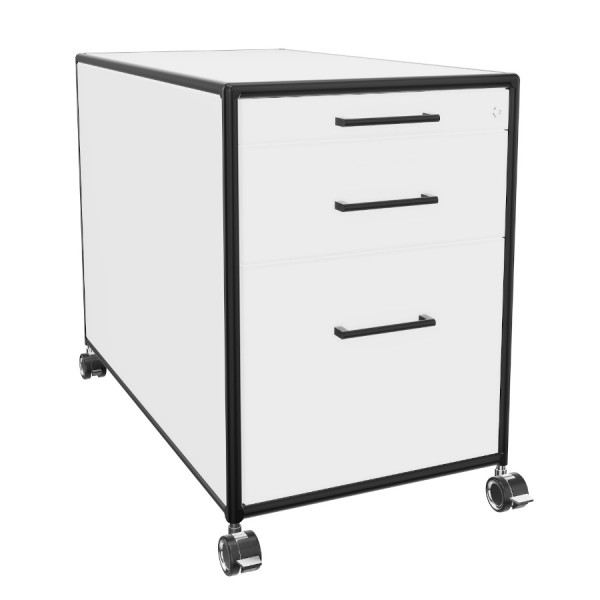 Bosse Modul Space Rollcontainer Black Edition in Weiß