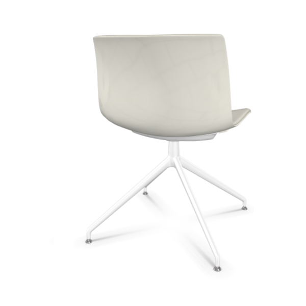 Arper Catifa 53 Farbe caramel 413 Gestell weiss