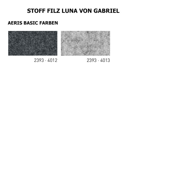 Stoff Filz Luna von Gabriel - Farbübersicht