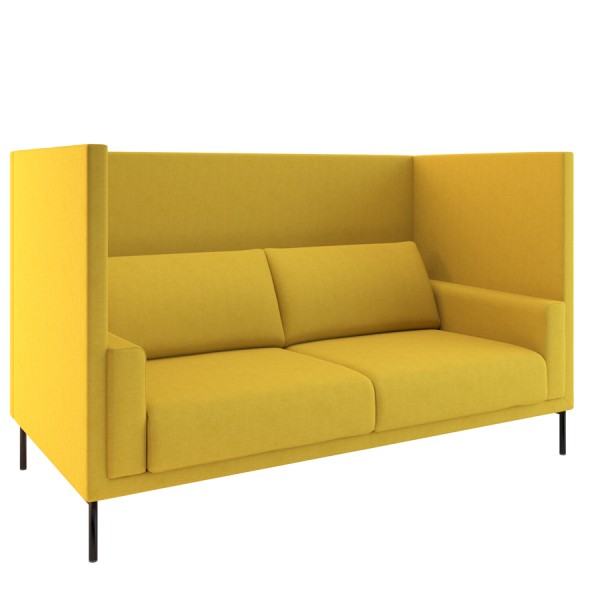 W. Schillig Impériale 2-Sitzer Sofa Akustiksofa mit Rückwänden 195 cm - Farbe Honig 