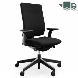 Profim Xenon mit Polsterrücken und Sitzbezug in Schwarz - schnell lieferbar Profim Xenon mit Polsterrücken und Sitzbezug in Schwarz - schnell lieferbar