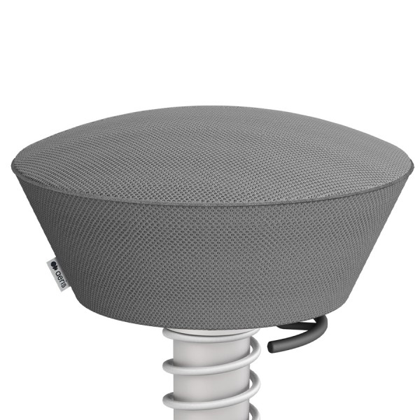 Aeris Swopper Air Mesh-Gewebe Runner grau mit Rollen - Nahaufnahme