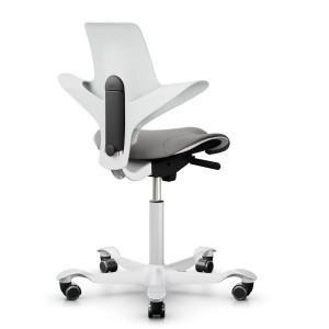 HAG CAPISCO PULS 8020 | White Edition mit Polster in Hellgrau | Gestell weiß HAG CAPISCO PULS 8020 | White Edition mit Polster in Hellgrau | Gestell weiß