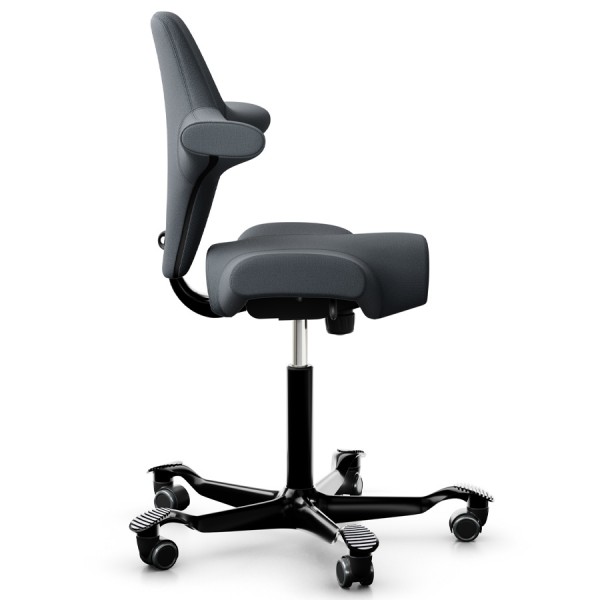 HAG CAPISCO 8106 - Stoff Select 60003 - Gestell schwarz - Seitenansicht