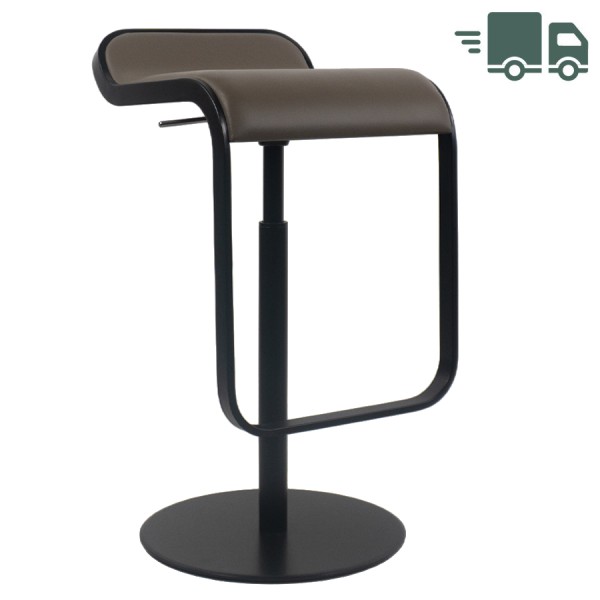 ABVERKAUF: lapalma LEM S79 Barhocker | Niedrig | Sitz Leder schlamm hell | günstig online kaufen