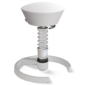 Aeris Swopper Kunstleder weiß - Gleiter - Gestell silber - High-Feder Aeris Swopper Kunstleder weiß - Gleiter - Gestell silber - High-Feder