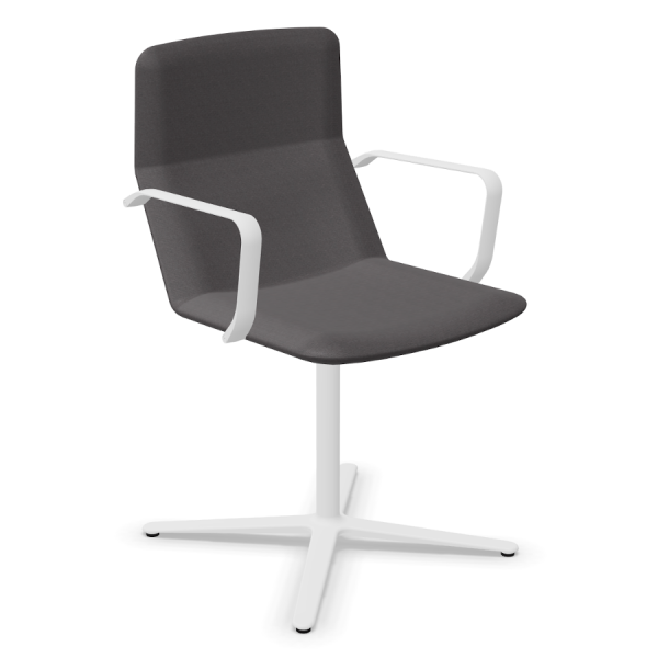 LD Seating FLEXI Konferenzstuhl F25-N0 Gestell in weiß