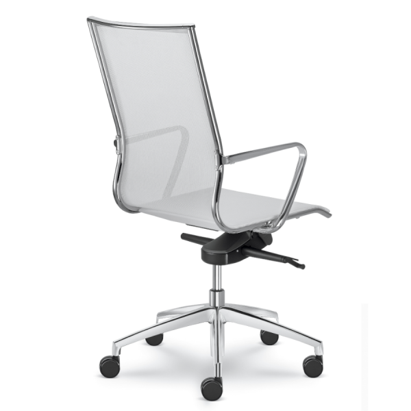 LD Seating Puto Chefsessel mit Netzbezug weiss