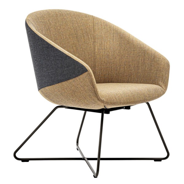 Bejot Oxco OX 424 Loungesessel Stoff Remix Gestell schwarz
