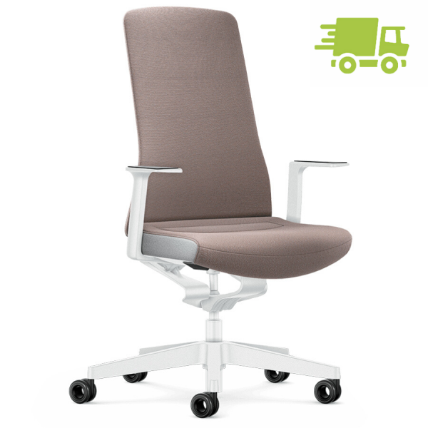 Interstuhl PURE INTERIOR Edition Bürostuhl mit Polsterrücken - Variante taupe