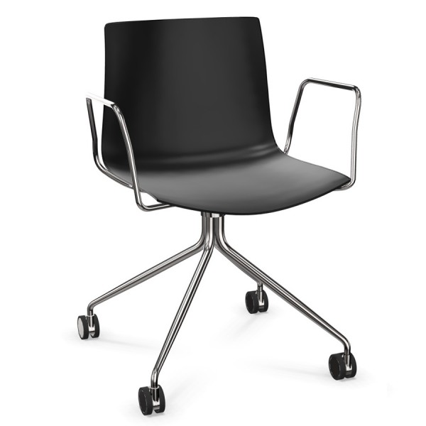 Catifa 46 0273 monocolor schwarz mit Armlehnen