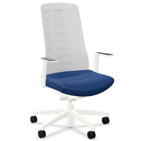 Interstuhl PUREis3 PU213 Polster ultramarinblau vorne seitlich