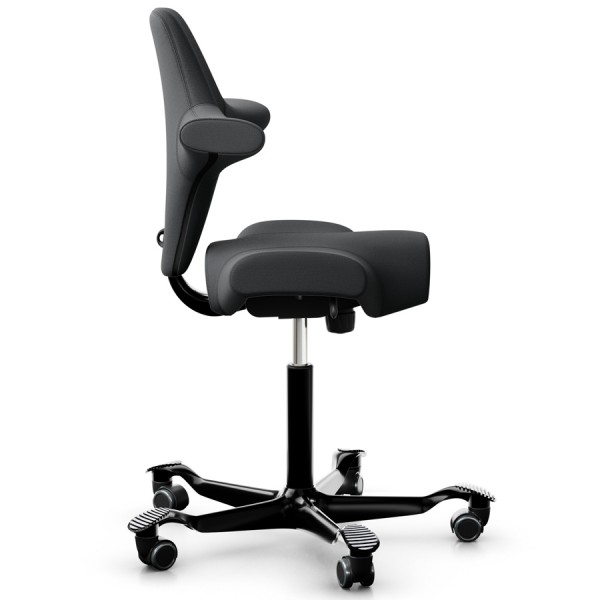 HAG CAPISCO 8106 - Stoff Select 60134 - Gestell schwarz - Seitenansicht