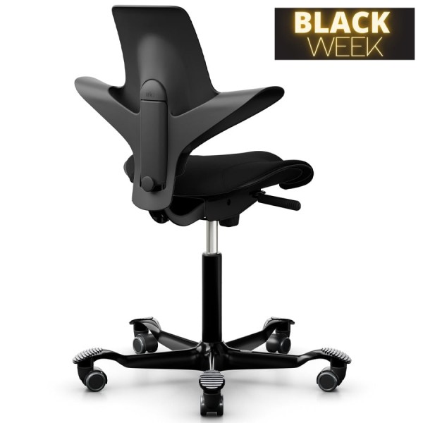 BLACK WEEK: HAG Capisco Puls 8020 schwarz mit Gestell schwarz