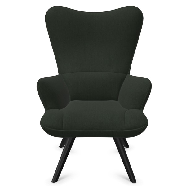 W. Schillig Cozy Sessel mit Holzgestell - Farbe moss green