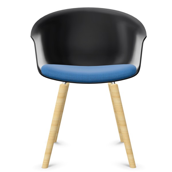 Interstuhl SHUFFLEis1 SU362 Loungesessel - Sitzschale schwarz