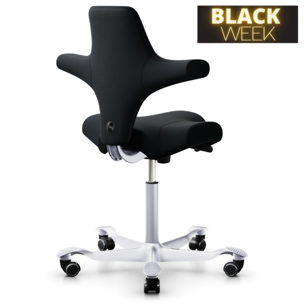BLACK WEEK: HAG CAPISCO 8106 Sattelstuhl Bürostuhl Stoff Select schwarz