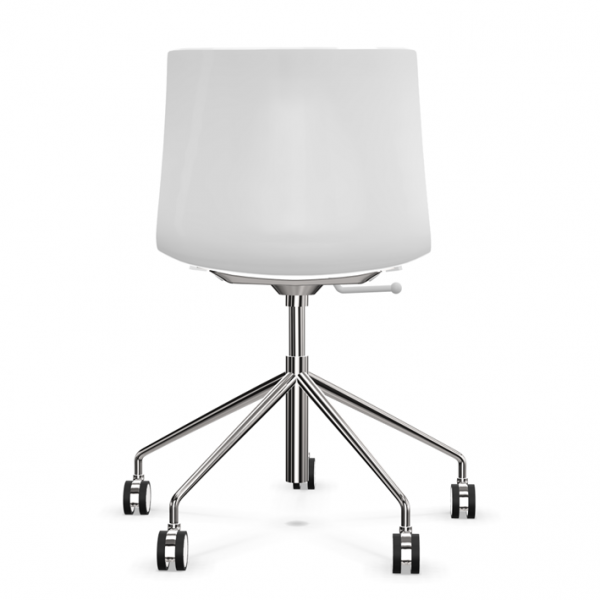 Arper CATIFA 46 0294 Stuhl mit 5-strahligem Drehfußgestell höhenverstellbar einfarbig