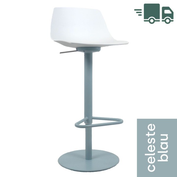 ABVERKAUF: lapalma MIUNN S104 Barhocker | Baydur weiss | Gestell Celeste | günstig online kaufen