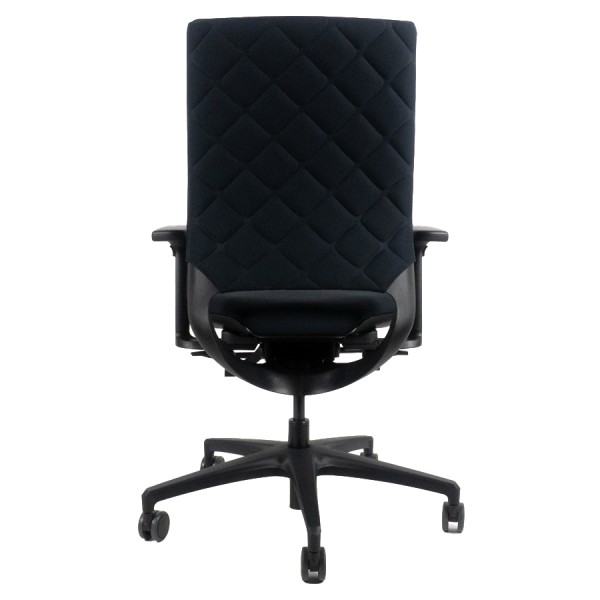 AKTION: Klöber MERA (MER94) Diamond mit gesteppter Polsterrückenlehne | Schwarz Klöber Mera Diamond schwarz Polster Cura schwarz (0500) | Rückseite